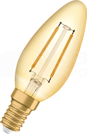 VINTAGE 1906 LED CL B 1,5W/824 E14 120lm Źródło LED FILAMENT (G)