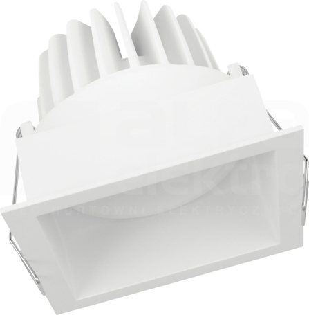 SPOT SQUARE DK ADJ 8W/3000K 650lm biały Downlight LED dostropowy