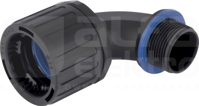 SILVYN FPAX 90st M25x1,5/2 BK Łącznik śrubowy kątowy węża ochronnego