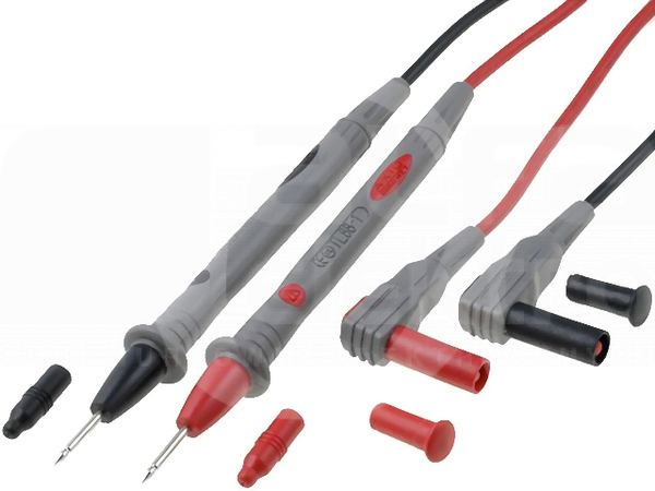 AX-TLP-001T 10A 1,2m czarno-czerwony Przewód pomiarowy