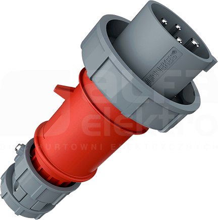 POWERTOP 16A/4P 6h 400V IP67 Wtyczka 1-częściowa z zaciskami śrubowymi nikiel