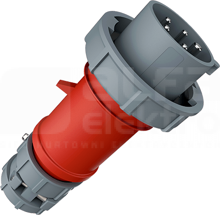 POWERTOP XTRA 32A/5P 6h 400V IP67 Wtyczka z zaciskami śrubowymi nikiel