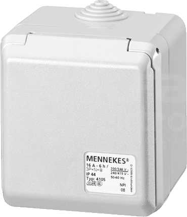 CEPEX 16A/2P+E IP44 Gniazdo natynkowe