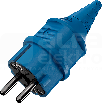 16A/2P+E 230V niebieski IP44 Wtyczka uniwersalna
