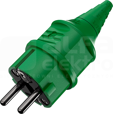 16A/2P+E 230V zielony IP44 Wtyczka uniwersalna
