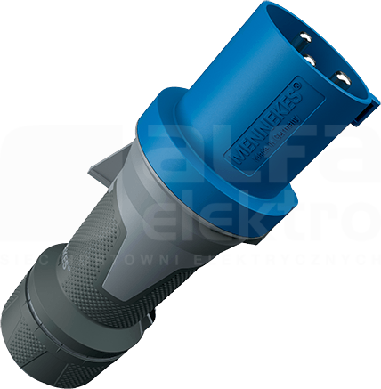 POWERTOP XTRA 63A/3P 6h 230V IP44 Wtyczka z zaciskami śrubowymi nikiel