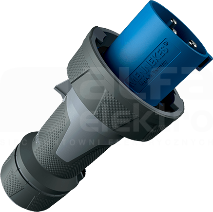 POWERTOP XTRA 63A/3P 6h 230V IP67 Wtyczka z zaciskami śrubowymi nikiel