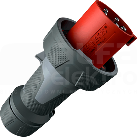POWERTOP XTRA 63A/5P 6h 400V IP67 Wtyczka z zaciskami śrubowymi nikiel