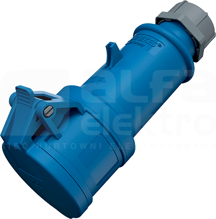 PROTOP 16A/3P 6h 230V IP44 Gniazdo przenośne 1-częściowe z zaciskami śrub.