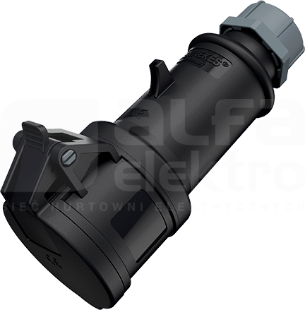 PROTOP 16A/4P 7h 500V IP44 Gniazdo przenośne 1-częściowe z zaciskami śrub.