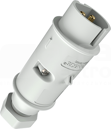 16A/2p 10h 50V IP44 Wtyczka