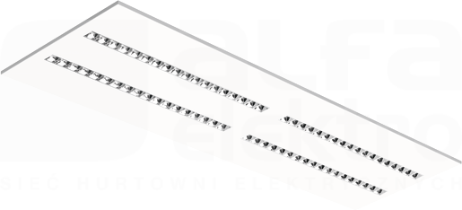 PARABOLIC SLIN LED 38W 3480lm 8TW DALI biały Oprawa LED 300x1200