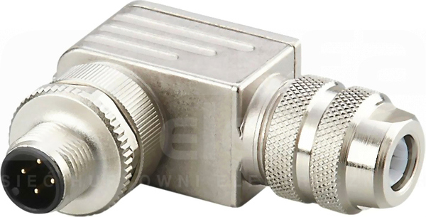 SSTAH040MSSFKSG M12 4P Wtyk męski kątowy