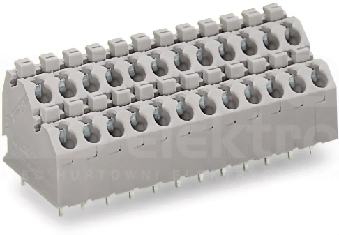 250-702/000-006 1,5mm2 niebieski Listwa zaciskowa 2-tor