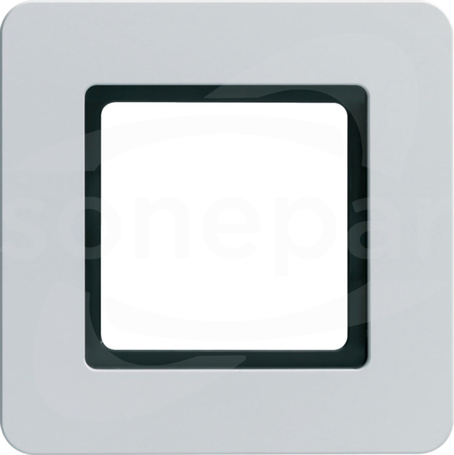 Q.7 aluminium Ramka 1-krotna do modułu podświetlenia LED