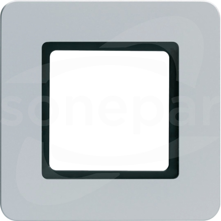 Q.7 aluminium aksamit lakierowany Ramka 1-krotna do modułu podświetlenia LED