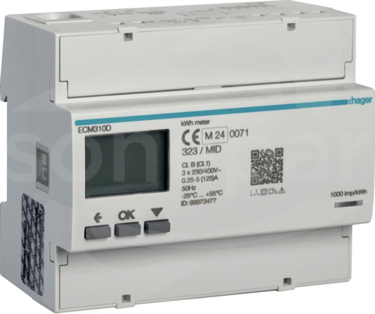 ECM310D 125A 6M Licznik energii 3-faz.bezp.