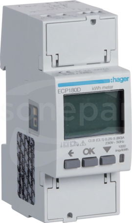 ECP180D 80A wyj.imp. Licznik energii 1-faz.bezp.