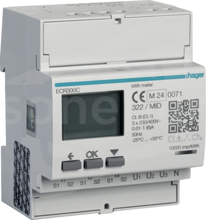 ECR300C 1-5A 4M Licznik energii 3-faz.