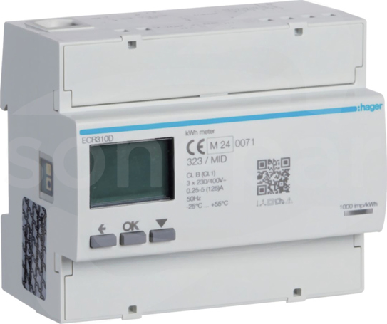 AGARDIO 125A 6M modbus MID Licznik energii 3-faz.