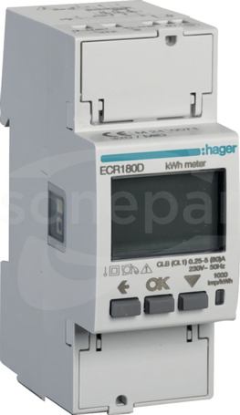 AGARDIO 80A 2M modbus MID Licznik energii 1-faz.