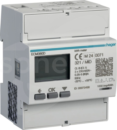 ECM380D 80A 4M Licznik energii 3-faz.