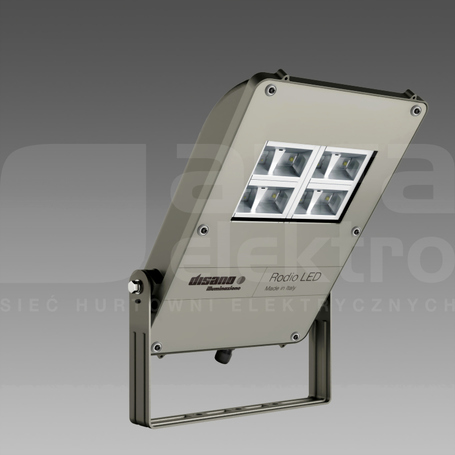RODIO 1892 78W/740 10840lm IP66 GRAFITE Naświetlacz LED symetryczny