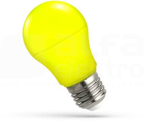 GLS 5W E27 230V żółty Źródło LED SPECTRUM