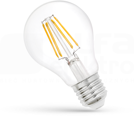 GLS 6W/WW E27 230V 650lm COG Źródło LED SPECTRUM FILAMENT (E)