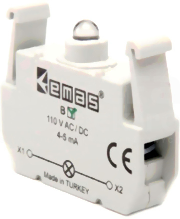 BY 100-230VAC/DC zielony Element świetlny przycisku LED