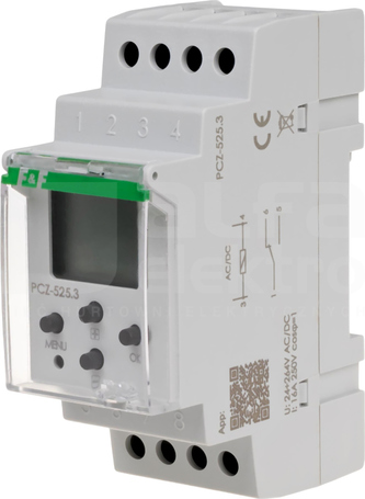 PCZ-525 24-264VAC/DC 1-kan. PROGRAMATOR ASTRONOMICZNY Z PRZERWĄ NOCNĄ