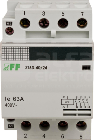 ST63-40 63A 24VAC 4NO STYCZNIK