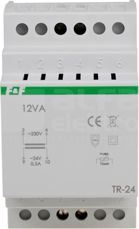 TR-24 24V 0,5A TRANSFORMATOR SIECIOWY