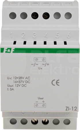 ZI-12 12-28VAC/16-37VDC 3A STABILIZATOR IMPULSOWY