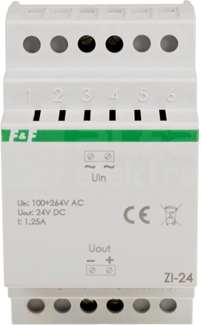 ZI-24 100-264VAC/24VDC 1,25A ZASILACZ IMPULSOWY