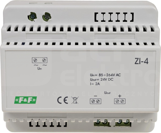 ZI-4 85-264VAC/24VDC 2A ZASILACZ IMPULSOWY