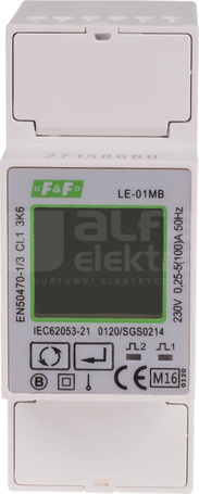 LE-01MB 5(100)A 230V M-Bus LICZNIK ENERGII 1-FAZ.1MOD.