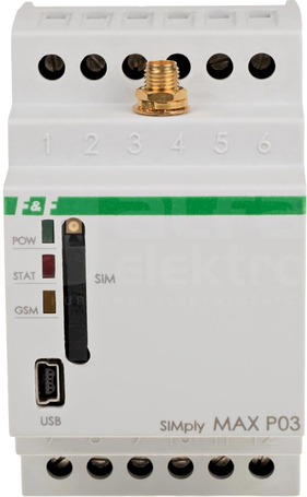 SIMply MAX P03 GSM/regul.temp PRZEKAŹNIK ZDALNIE STEROWANY