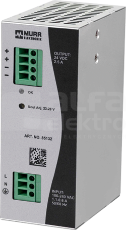 ECO-RAIL-2 WE:90-264VAC WY:24V/2,5ADC Zasilacz impulsowy