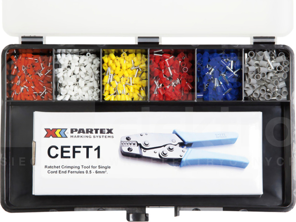 KIT-EQCEF1G 0,5-4mm2 standard G Zestaw izolowanych końc.tulejk.z praską EQCEFT1