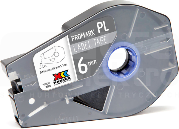 PROMARK-PL060CN8 6mm srebrny (27m) Taśma samoprzylepna do MK-8/T-800/T-1001