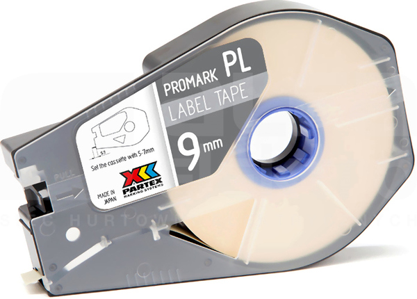 PROMARK-PL090CN9 9mm biały (30m) Taśma samoprzylepna do MK-8/T-800/T-1005