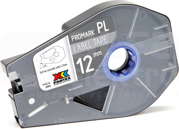 PROMARK-PL120CN8 12mm srebrny (27m) Taśma samoprzylepna do MK-8/T-800/T-1007