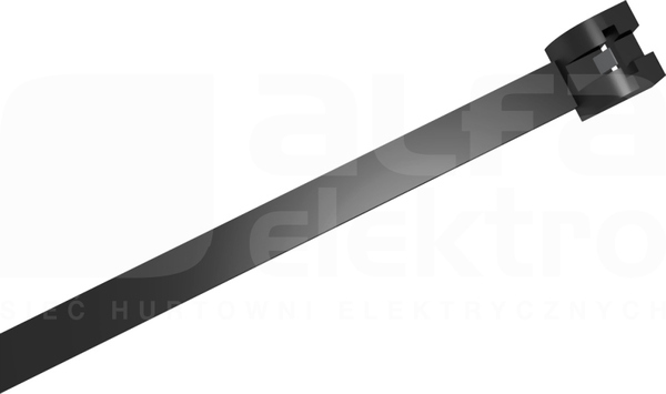 PKB 360x4,5mm biały (100szt) Opaska z zamkiem metalowym