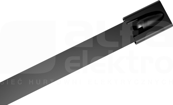 PKSC 360x4,6mm czarny (100szt) Opaska stalowa powlekana
