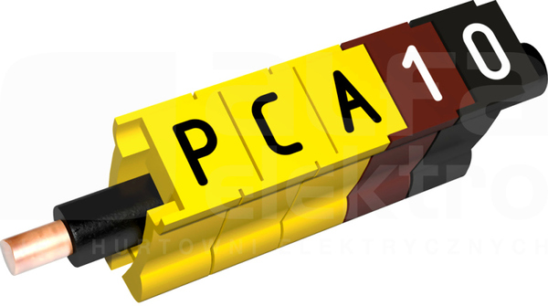 PCA-20004 żółty R (320szt) Oznacznik do przewodów wiązki