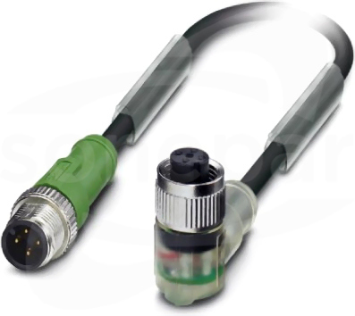 SAC-4P-M12MS/1,0-PUR/M12FR-3L Kabel czujnika/urządzenia wykonawczego