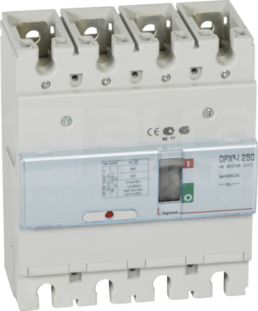 DPX3-I-250 4P 250A Rozłącznik izolacyjny z zab.różnicowoprądowym