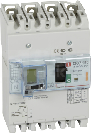 DPX3-160 4P 160A 25kA Wyłącznik mocy z wyzwalaczem termomagnet+zabezp