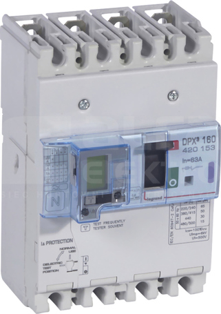DPX3-160 4P 63A 50kA Wyłącznik mocy z wyzwalaczem termomagnet+zabezp